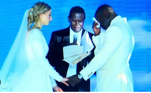 The son of Pr. Robert Kayanja marries a Mzungu woman at Miracle Center